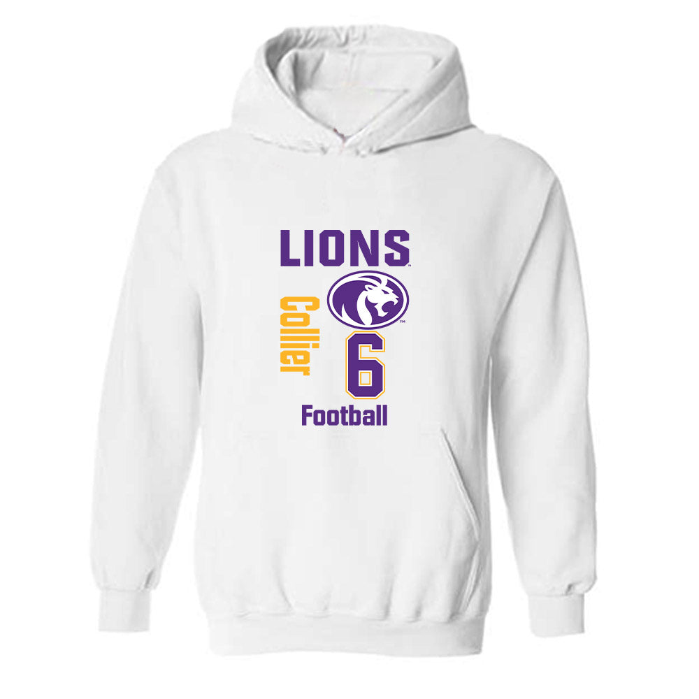 North Alabama - NCAA Football : Travis Collier - Classic Fashion Shersey Hooded Sweatshirt-0