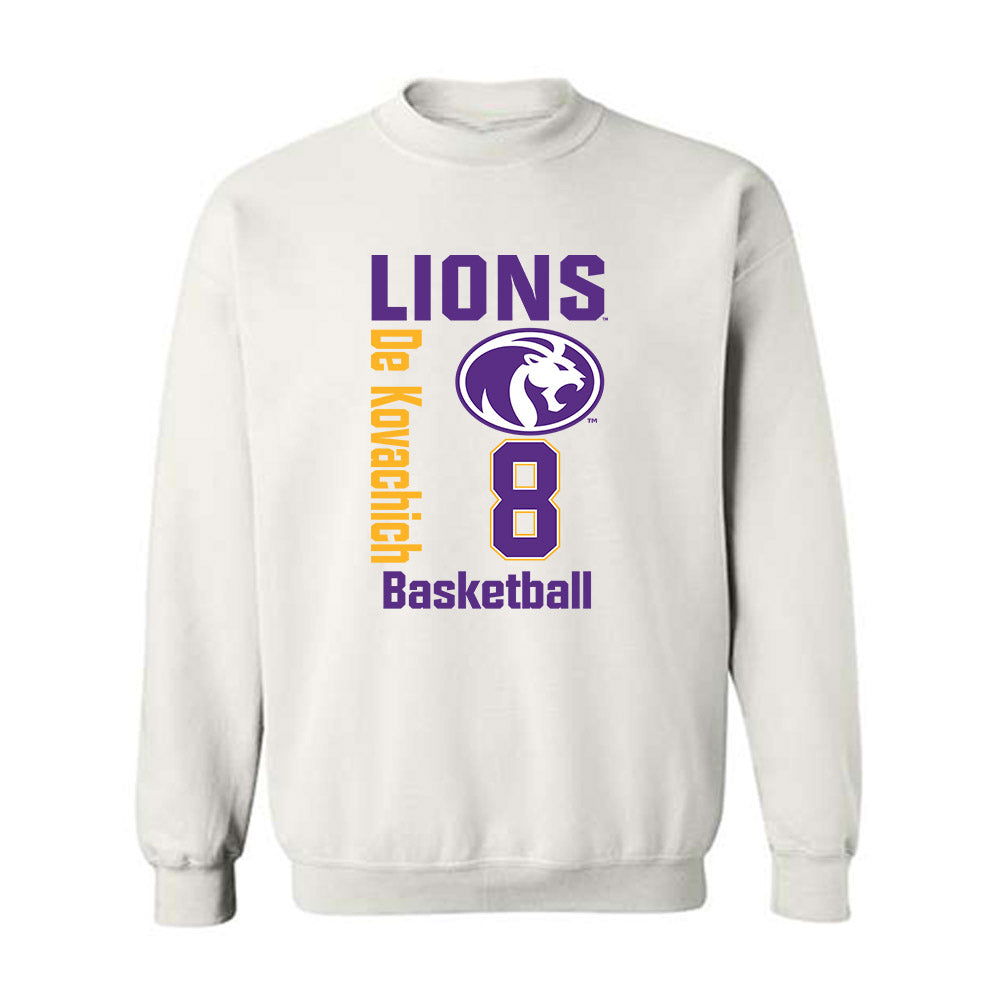 North Alabama - NCAA Men's Basketball : Kevin De Kovachich - Classic Fashion Shersey Crewneck Sweatshirt-0