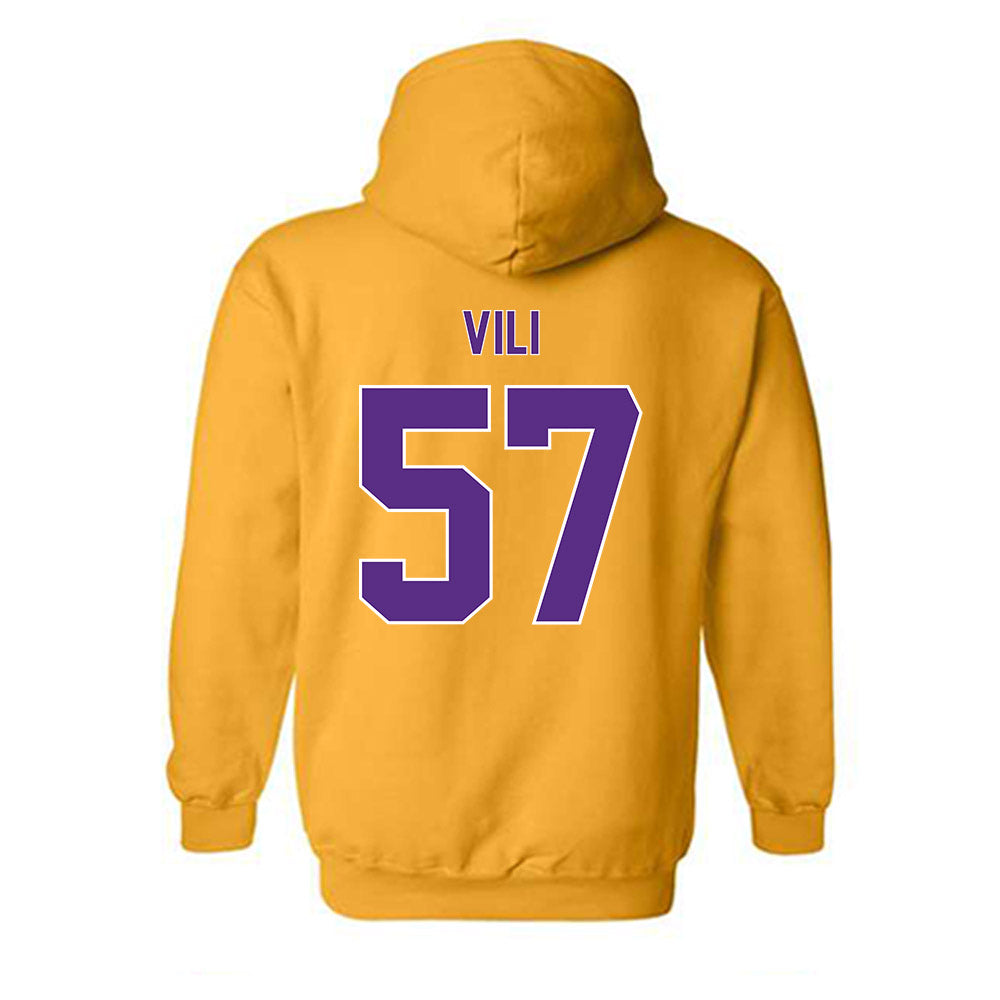 North Alabama - NCAA Football : Fred Vili - Classic Shersey Hooded Sweatshirt-1