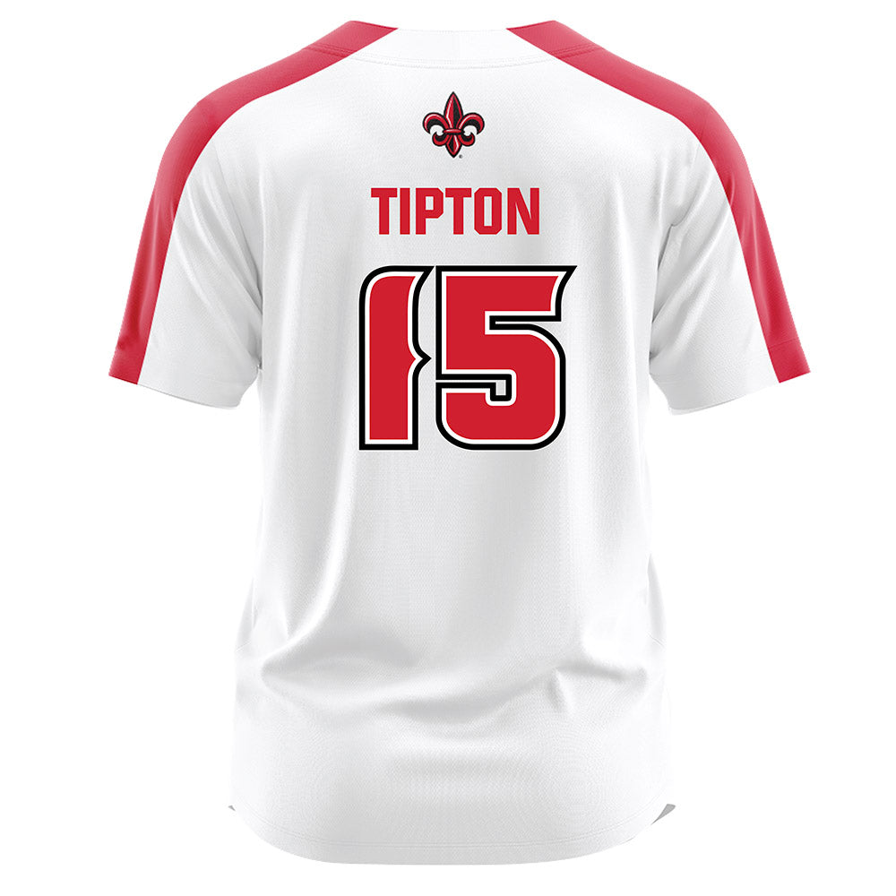 Louisiana - NCAA Softball : Julianne Tipton - White Jersey-1