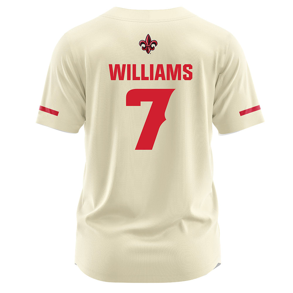 Louisiana - NCAA Softball : Dayzja Williams - Vintage Softball Jersey Cream