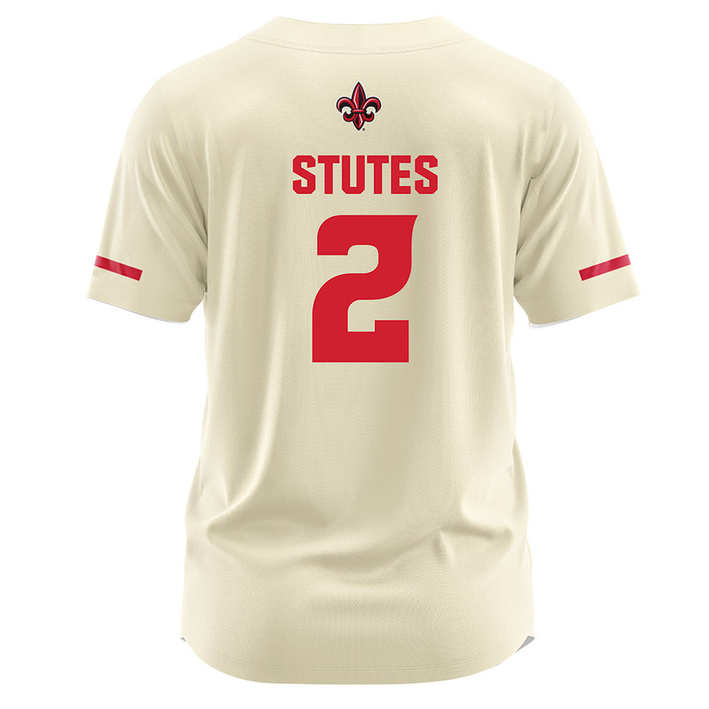 Louisiana - NCAA Softball : Gabrielle Stutes - Vintage Softball Jersey Cream