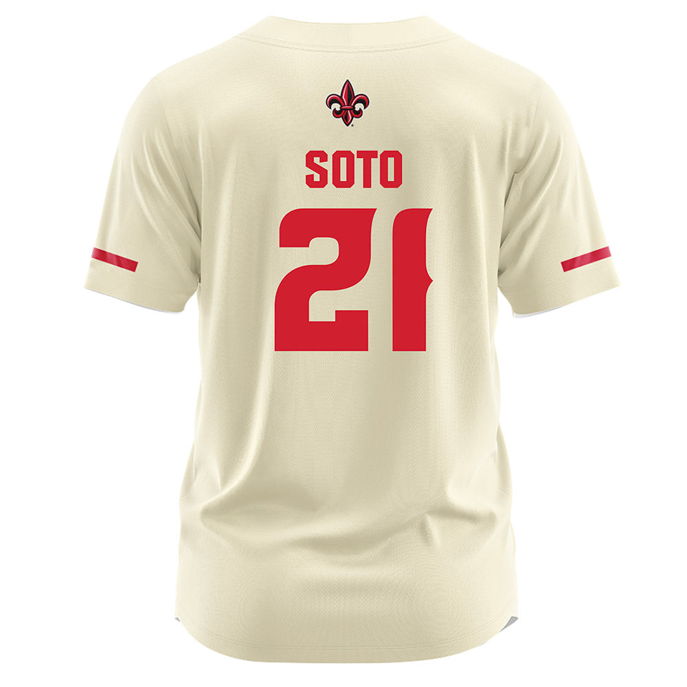 Louisiana - NCAA Softball : Lillian Soto - Vintage Softball Jersey Cream