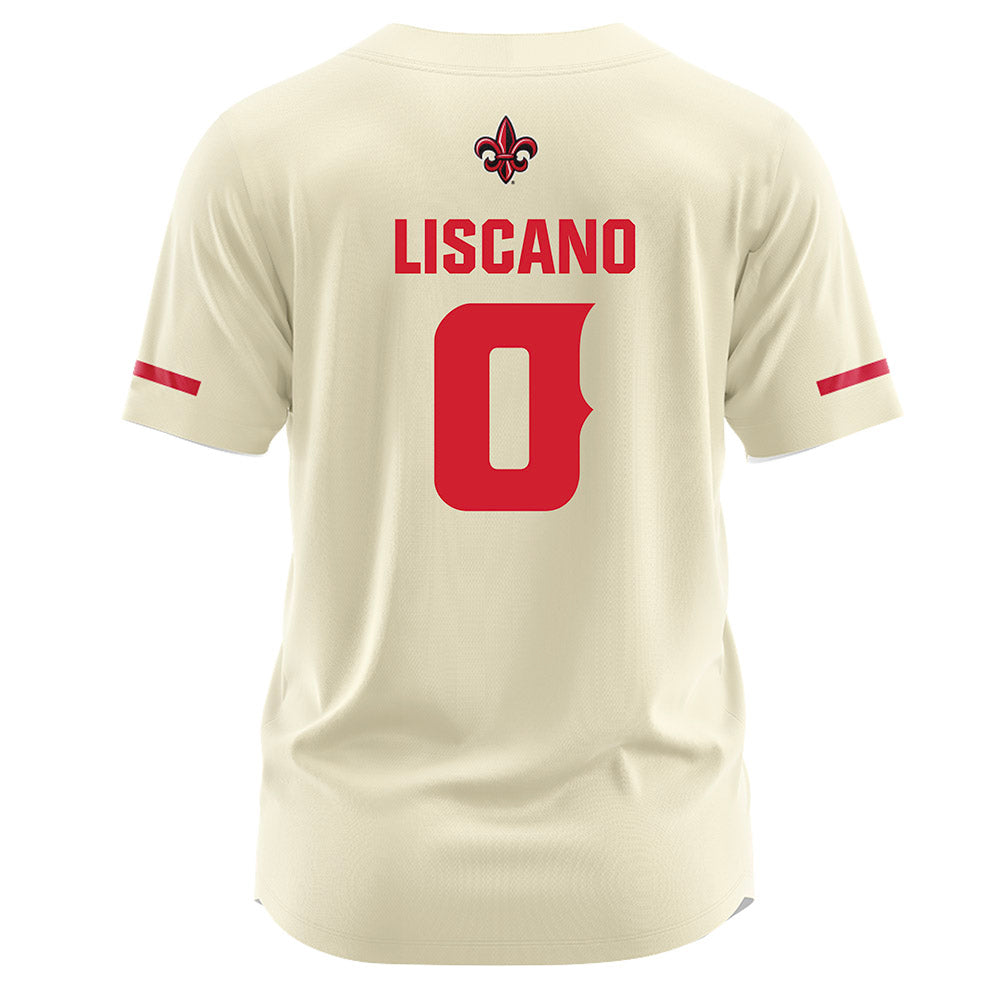 Louisiana - NCAA Softball : Mia Liscano - Cream Jersey-1