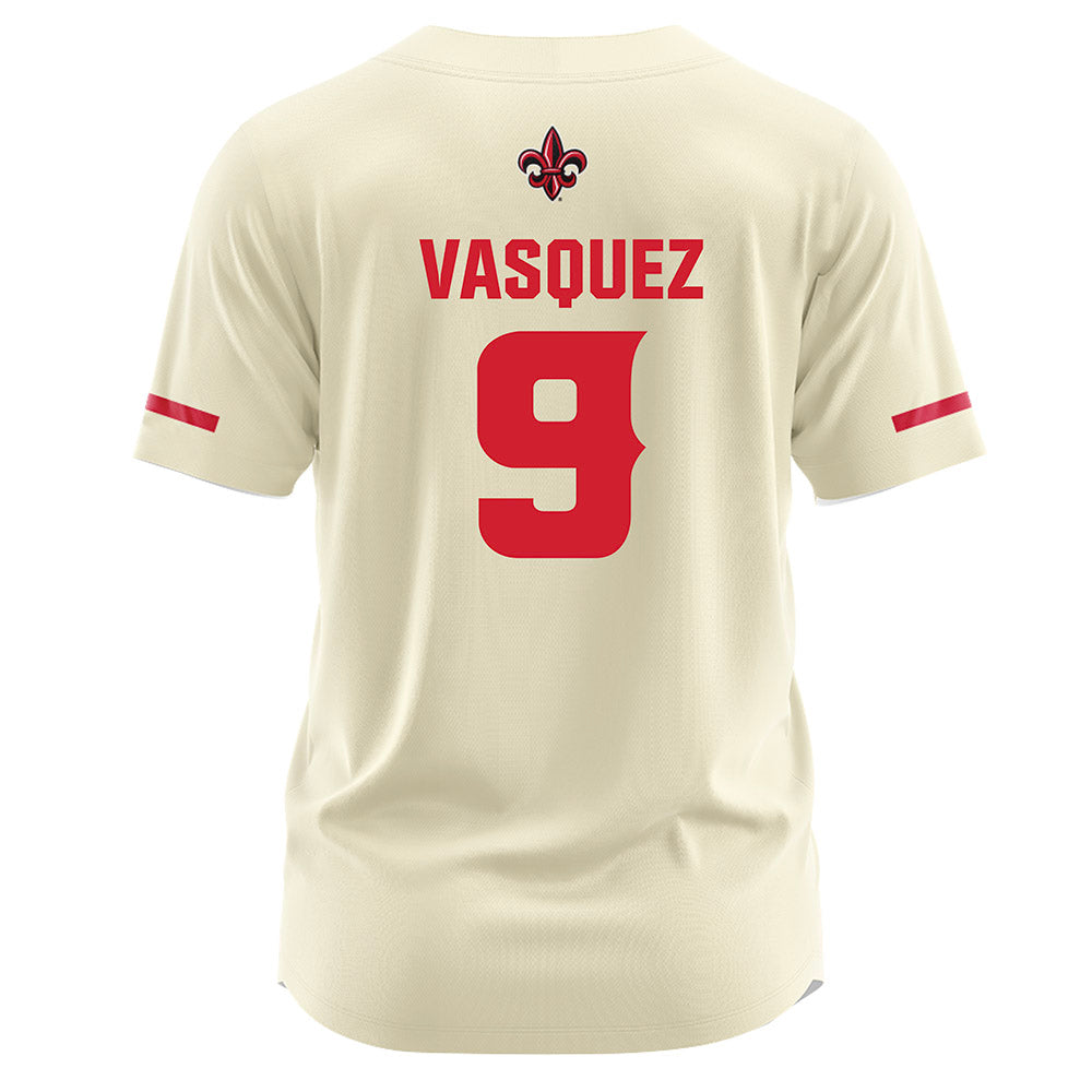Louisiana - NCAA Softball : Cecilia Vasquez - Vintage Softball Jersey Cream