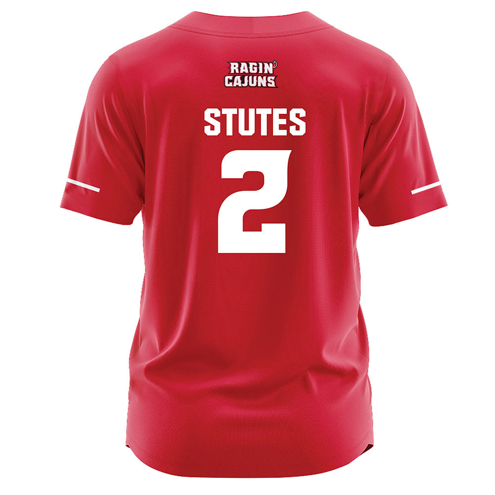 Louisiana - NCAA Softball : Gabrielle Stutes - Vintage Softball Jersey Red