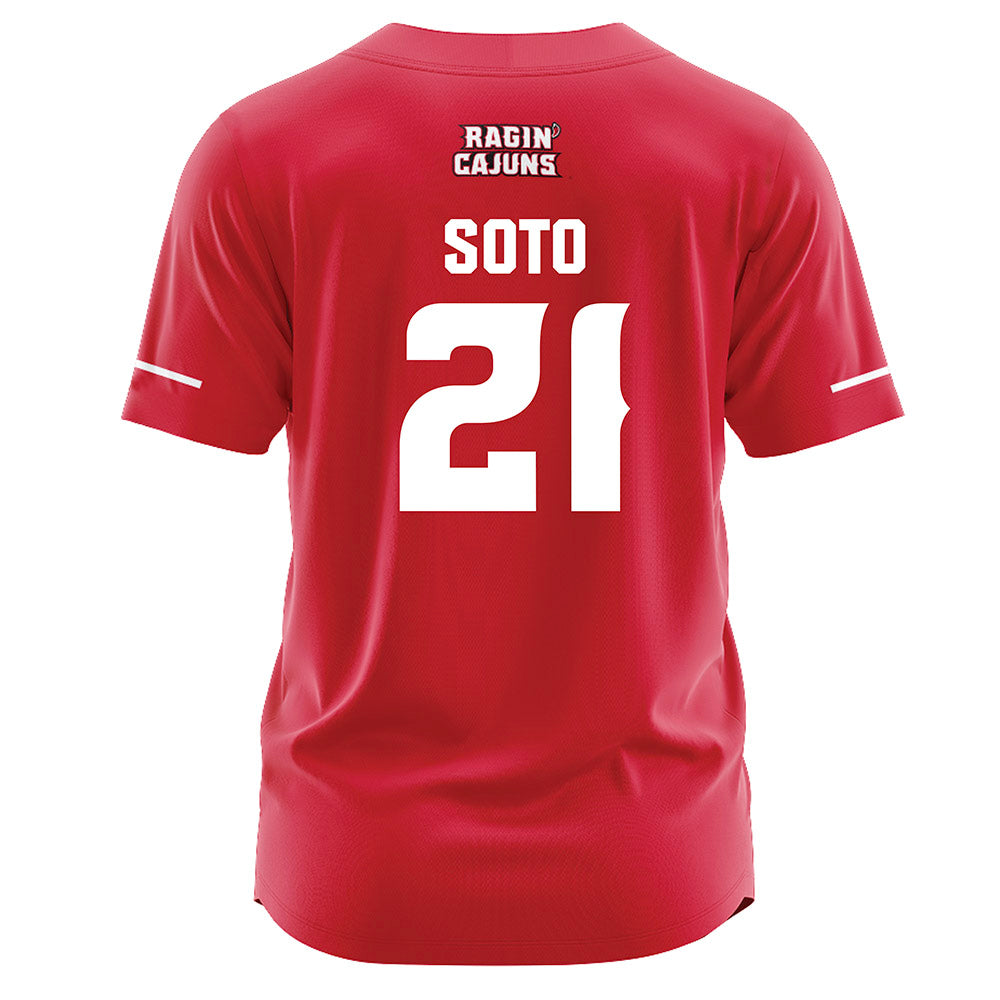 Louisiana - NCAA Softball : Lillian Soto - Vintage Softball Jersey Red