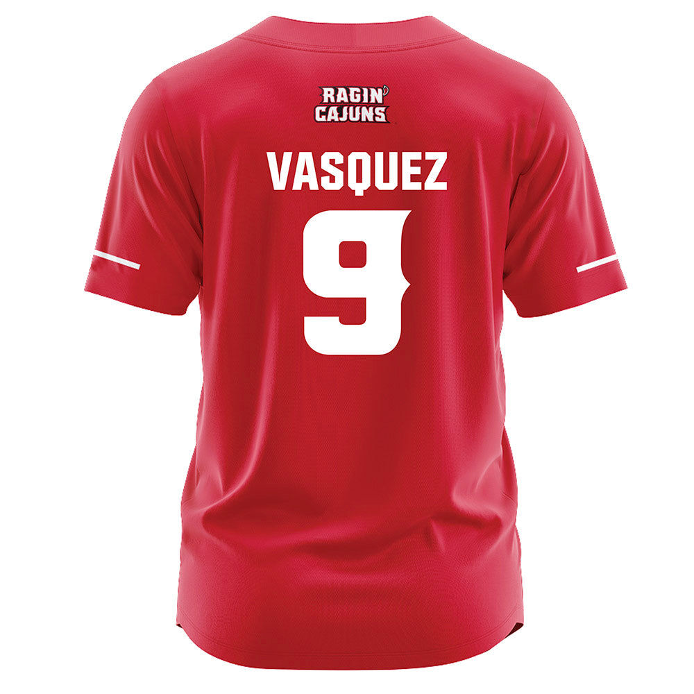 Louisiana - NCAA Softball : Cecilia Vasquez - Vintage Softball Jersey Red