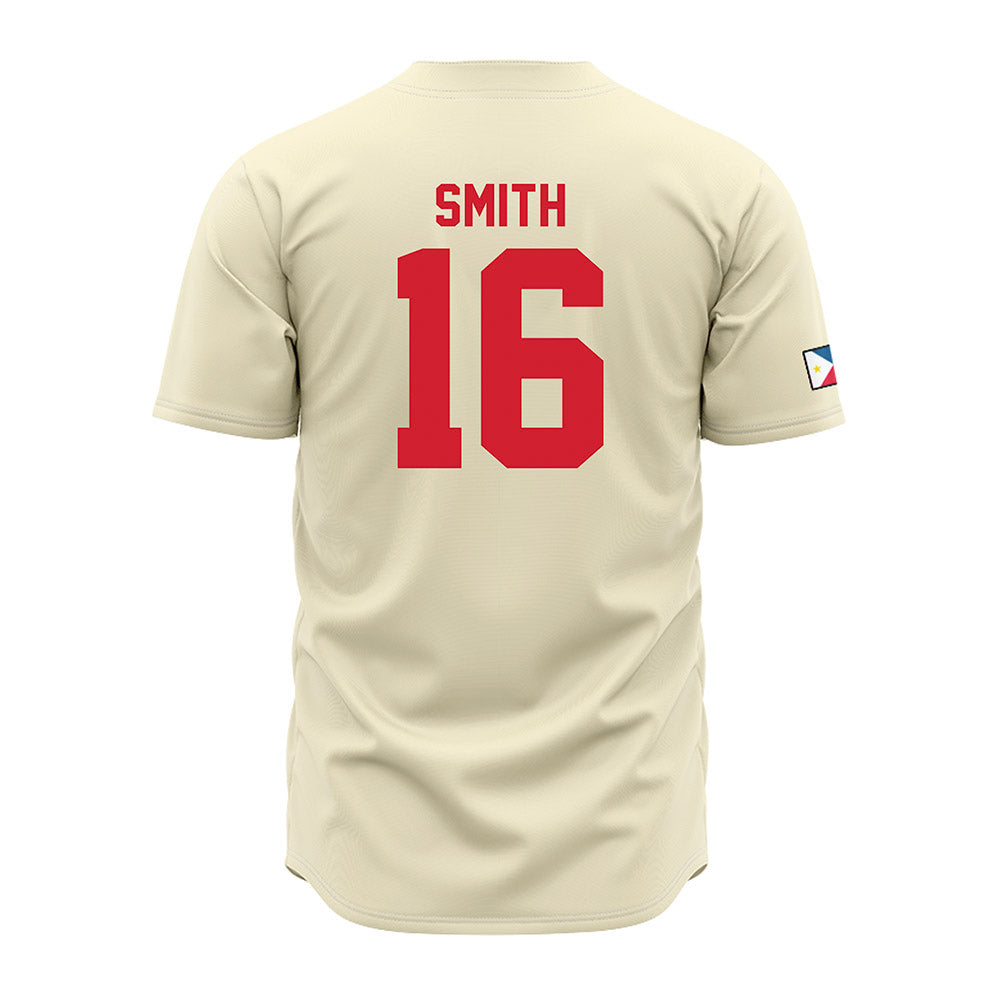 Louisiana - NCAA Baseball : Parker Smith - Cream Jersey-1
