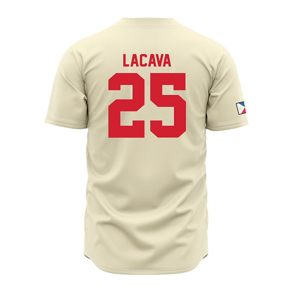 Louisiana - NCAA Baseball : Jayce LaCava - Cream Jersey-1