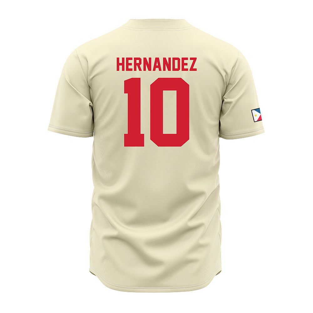 Louisiana - NCAA Baseball : Rigoberto Hernandez - Cream Jersey-1