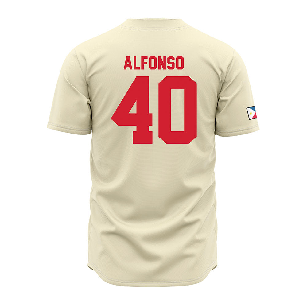 Louisiana - NCAA Baseball : Cowan Alfonso - Cream Jersey-1