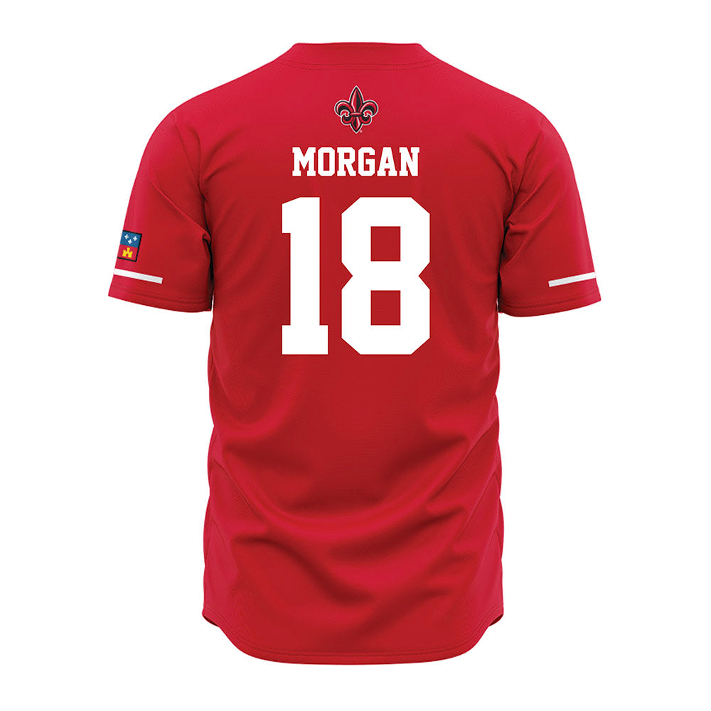 Louisiana - NCAA Baseball : Chase Morgan - Vintage Baseball Jersey Red