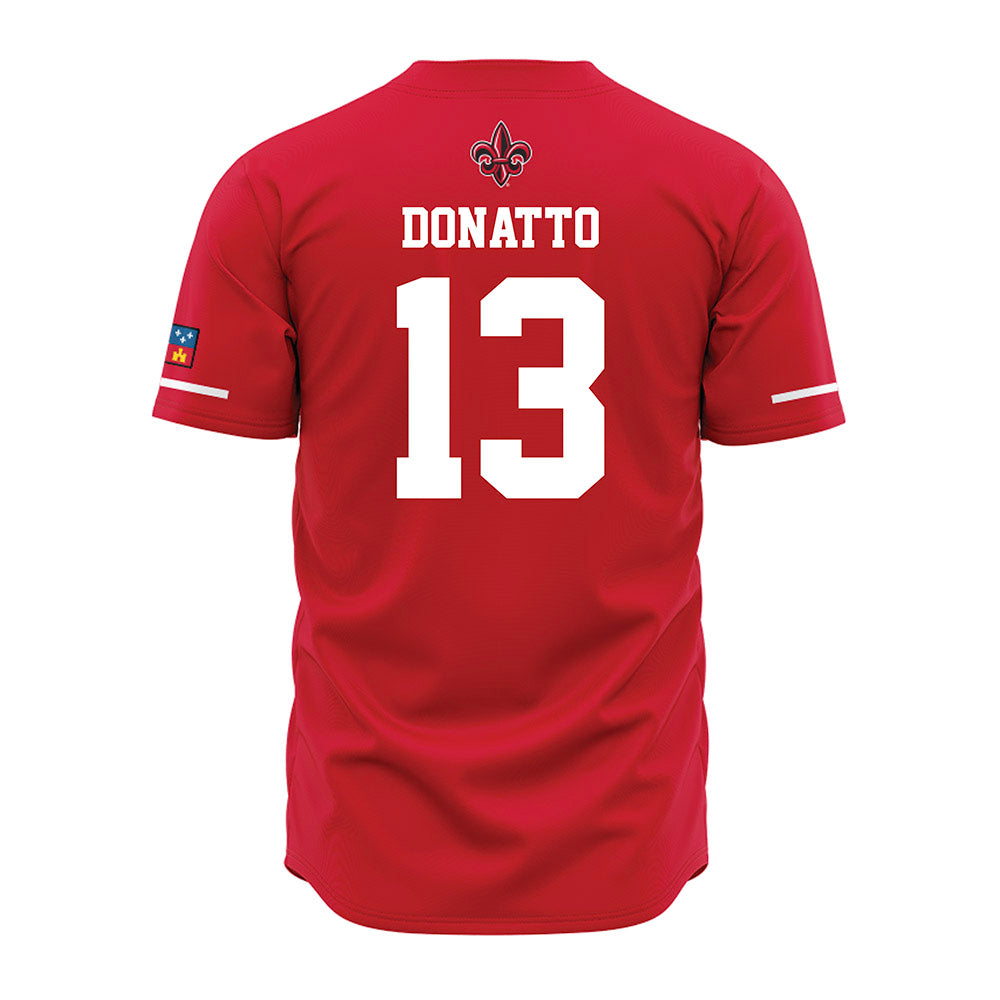 Louisiana - NCAA Baseball : Ahmar Donatto - Red Jersey-1