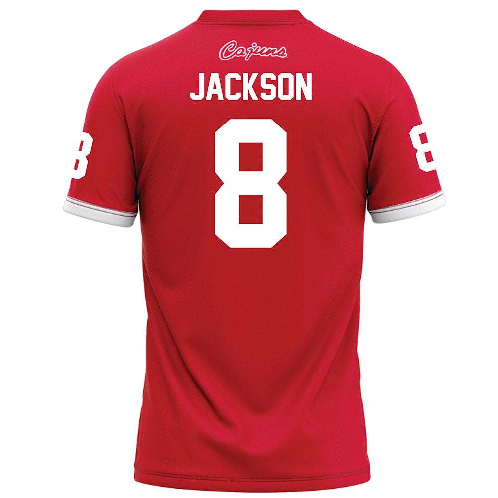 Louisiana - NCAA Football : Kody Jackson - Red Football Jersey-1