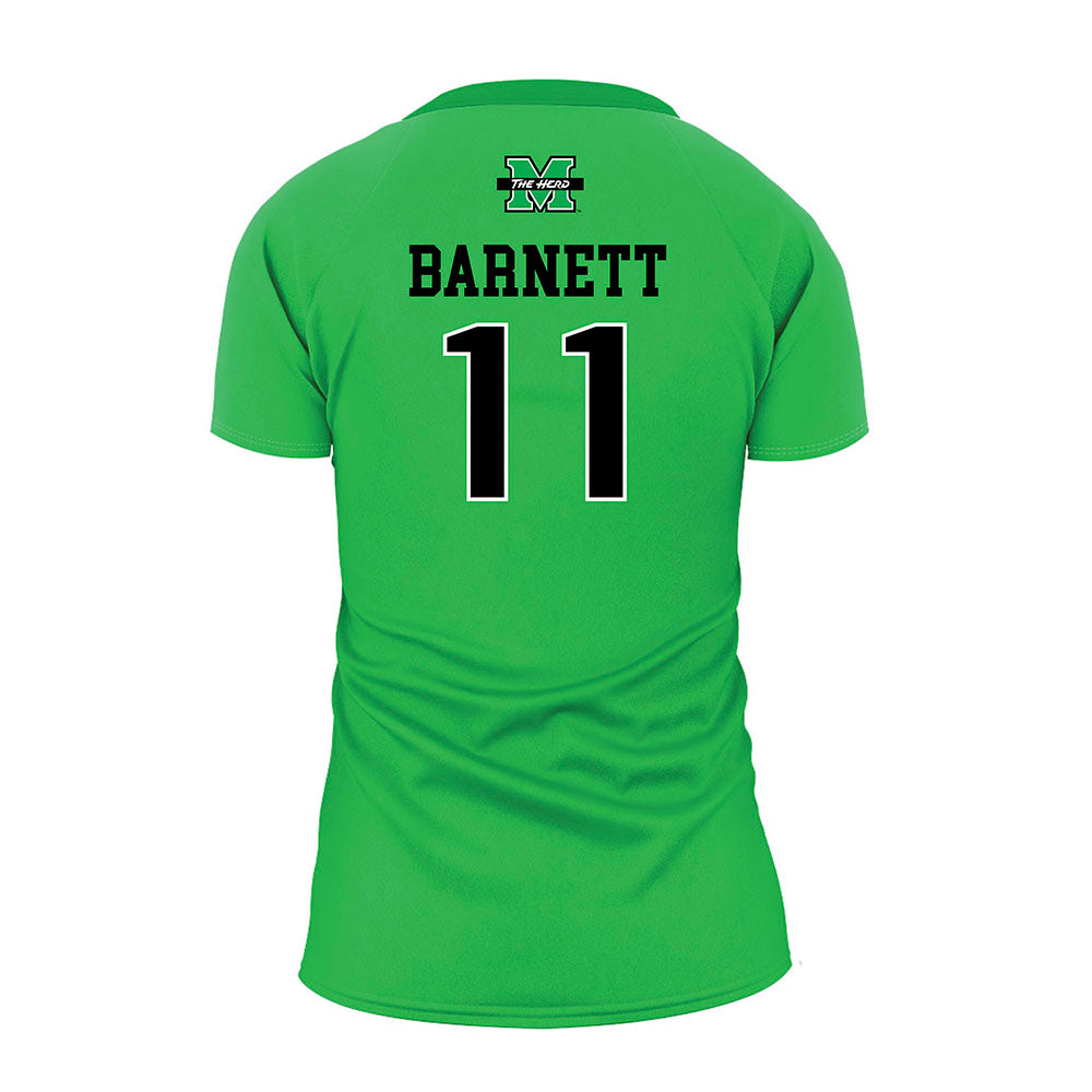 Marshall - NCAA Women's Volleyball : Emma Barnett - Green Volleyball Jersey-1