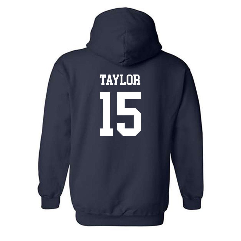 Drake - NCAA Women's Basketball : Maggie Taylor - Generic Shersey Hooded Sweatshirt-1