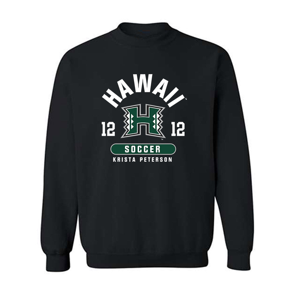 Hawaii - NCAA Women's Soccer : Krista Peterson - Classic Fashion Shersey Crewneck Sweatshirt-0
