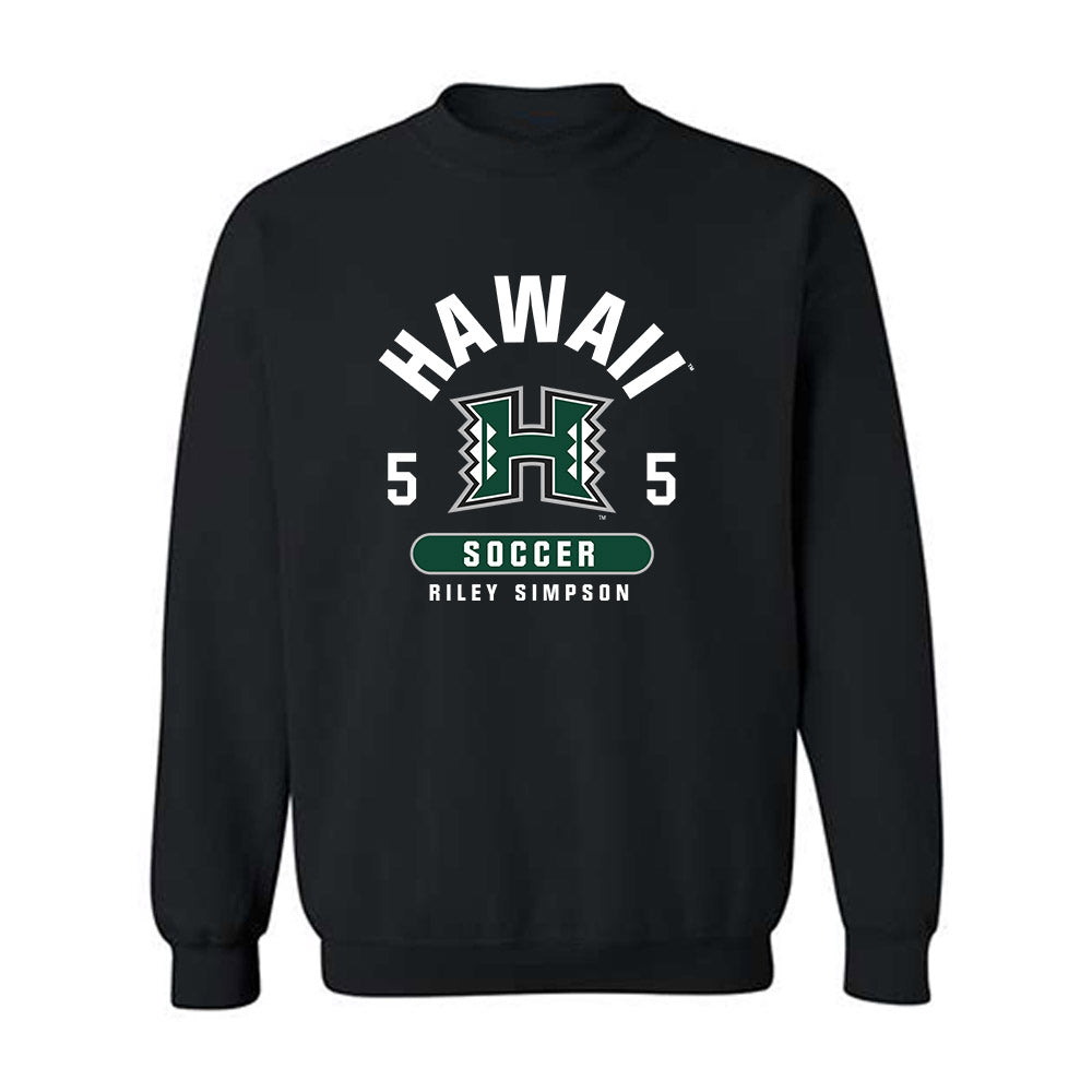 Hawaii - NCAA Women's Soccer : Riley Simpson - Classic Fashion Shersey Crewneck Sweatshirt-0