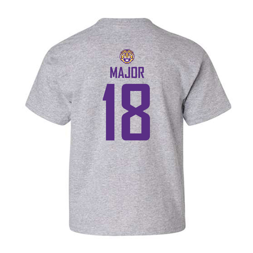 LSU - NCAA Women's Soccer : Kelsey Major - Generic Shersey Youth T-Shirt-1