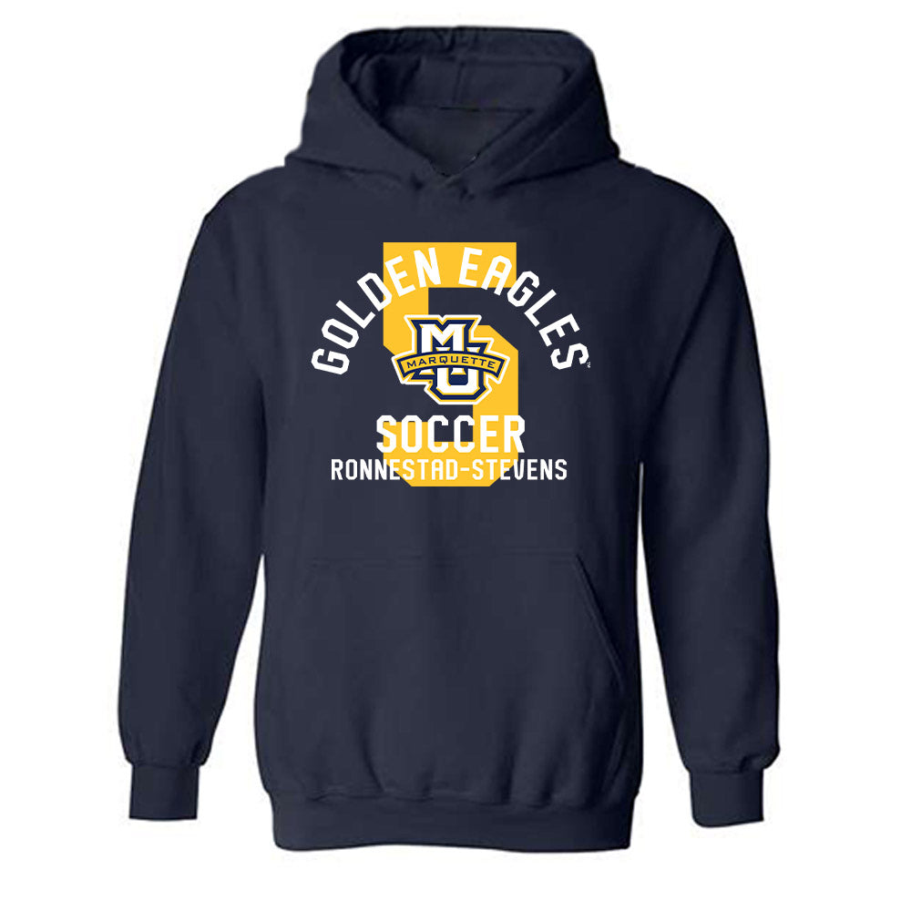 Marquette - NCAA Men's Soccer : Tristan Ronnestad-Stevens - Classic Fashion Shersey Hooded Sweatshirt-0