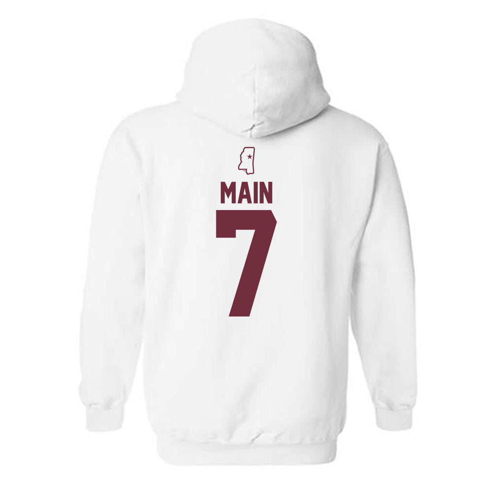 Mississippi State - NCAA Women's Soccer : Zoe Main - Replica Shersey Hooded Sweatshirt-1