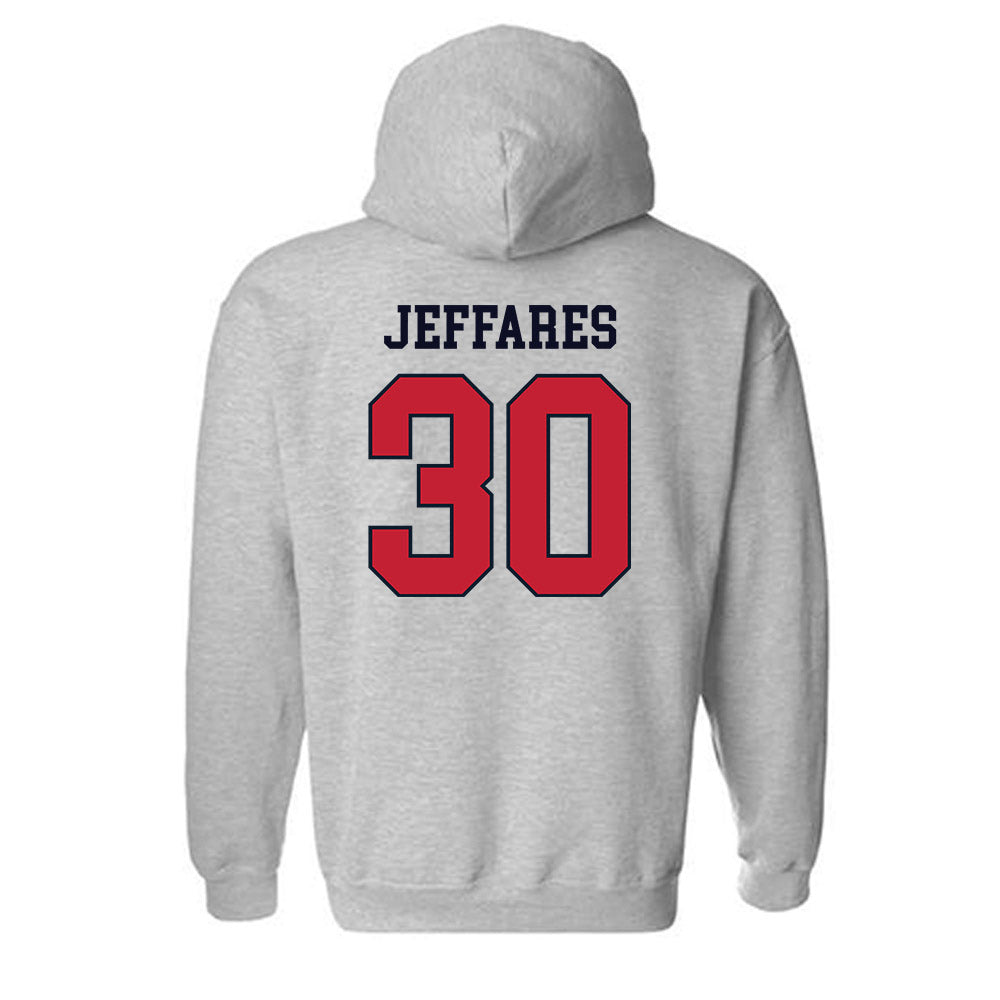 St. Johns - NCAA Men's Lacrosse : AJ Jeffares - Classic Shersey Hooded Sweatshirt-1