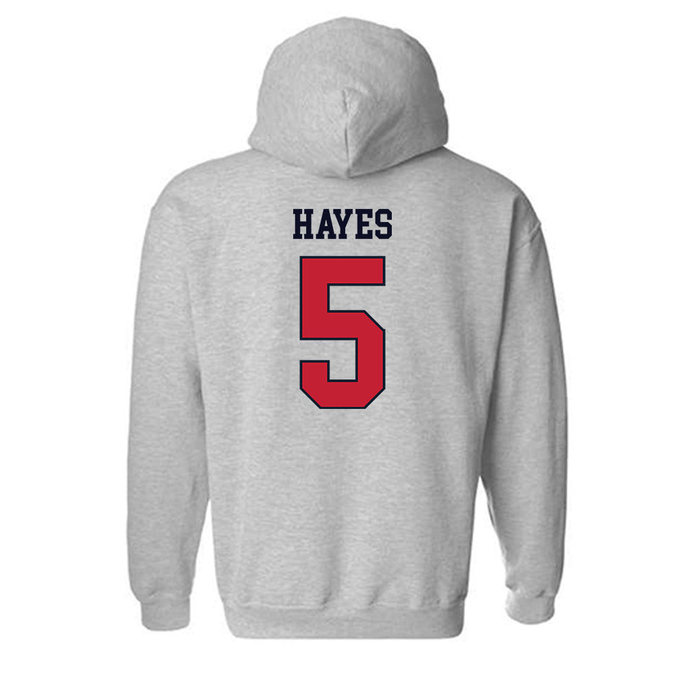 St. Johns - NCAA Men's Lacrosse : Jordan Hayes - Hooded Sweatshirt Classic Shersey