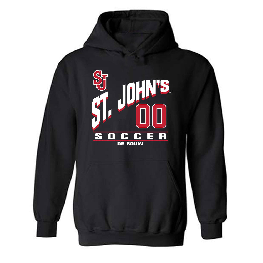 St. Johns - NCAA Women's Soccer : Iris de Rouw - Classic Fashion Shersey Hooded Sweatshirt-0