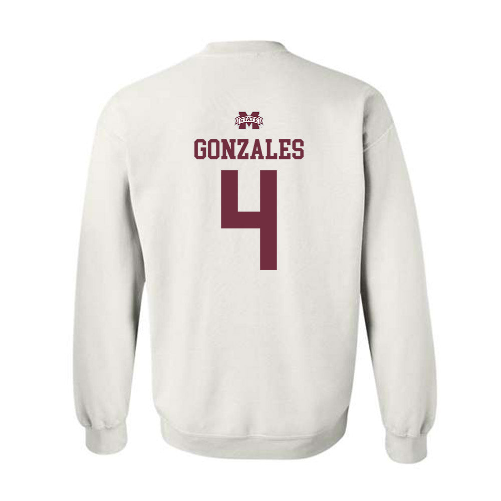 Mississippi State - NCAA Women's Volleyball : Zoe Gonzales - Replica Shersey Crewneck Sweatshirt-1
