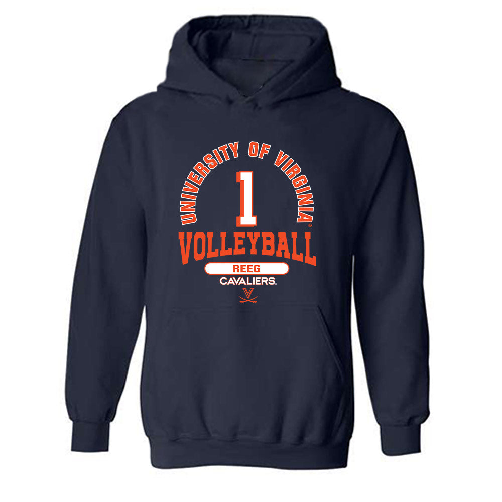 Virginia - NCAA Women's Volleyball : Meredith Reeg - Classic Fashion Shersey Hooded Sweatshirt-0