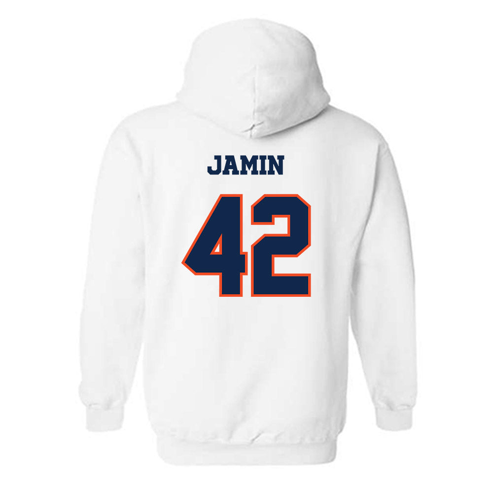 Virginia - NCAA Men's Lacrosse : Luke Jamin - Classic Shersey Hooded Sweatshirt-1