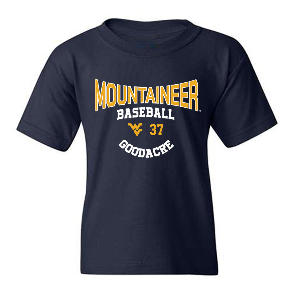 West Virginia - NCAA Baseball : Ben Goodacre - Classic Fashion Shersey Youth T-Shirt-0