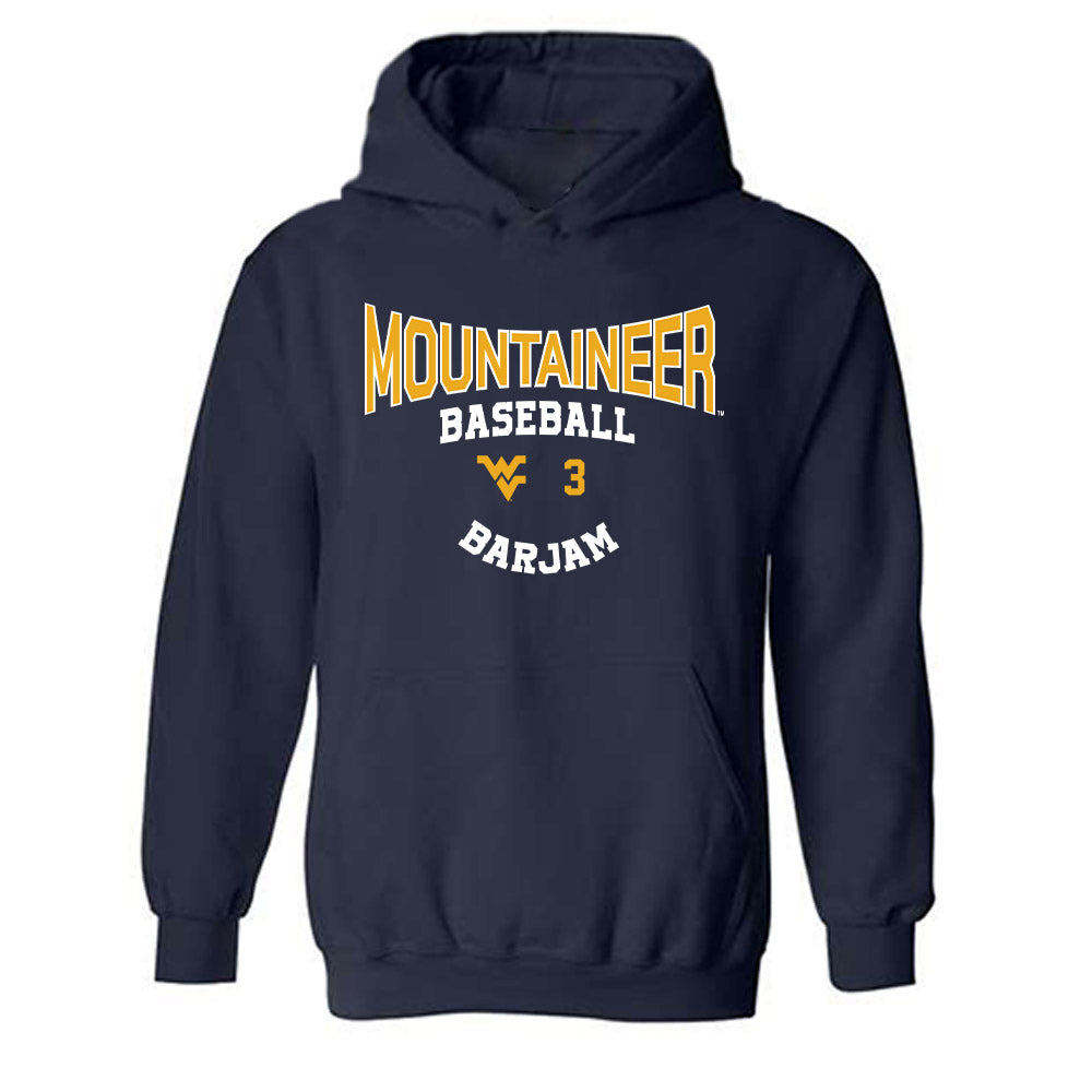 West Virginia - NCAA Baseball : Zahir Barjam - Classic Fashion Shersey Hooded Sweatshirt-0