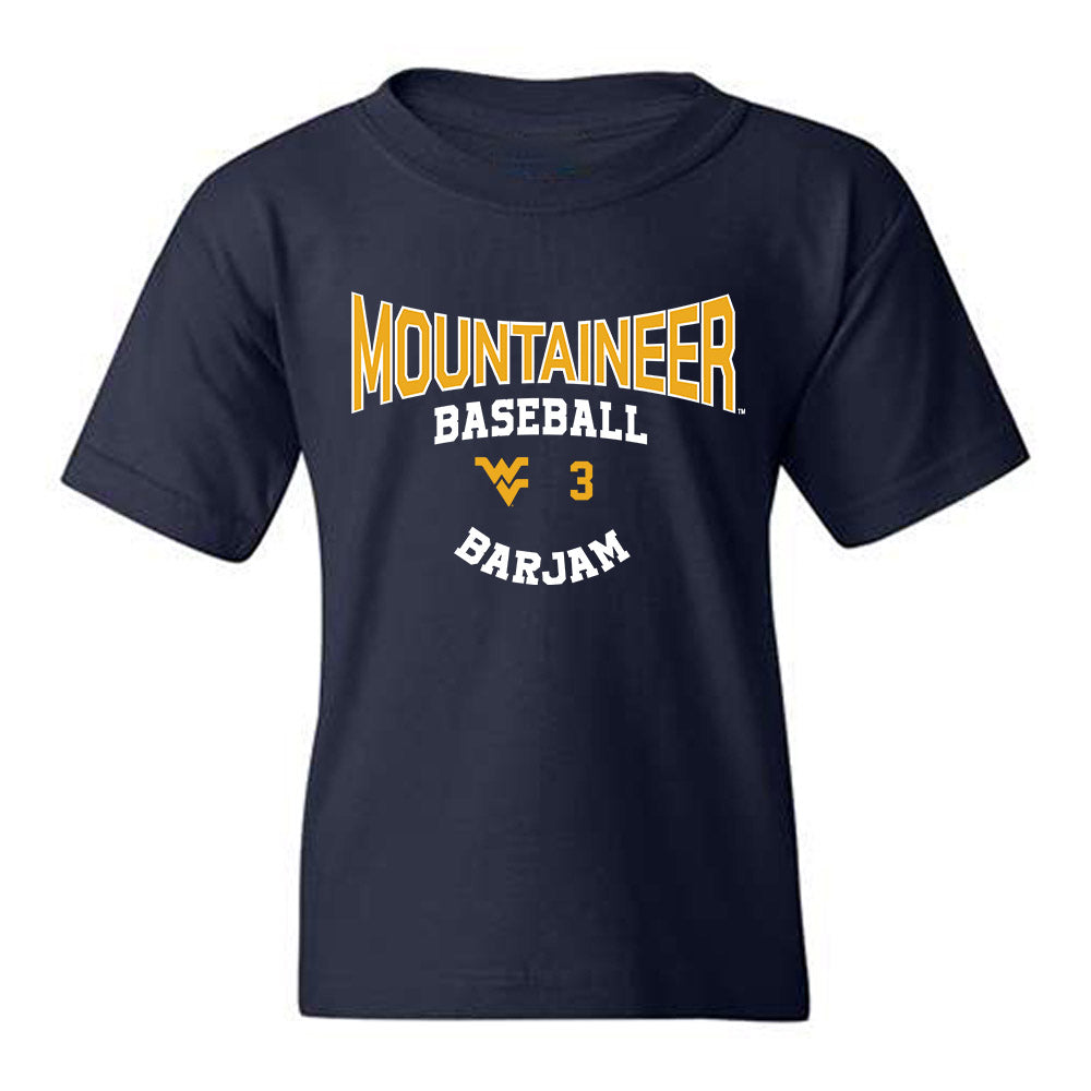 West Virginia - NCAA Baseball : Zahir Barjam - Classic Fashion Shersey Youth T-Shirt-0