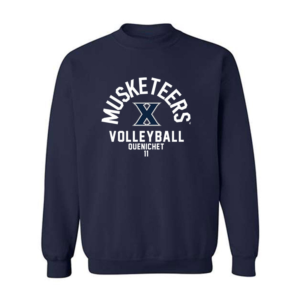 Xavier - NCAA Women's Volleyball : Karissa Quenichet - Crewneck Sweatshirt Classic Fashion Shersey