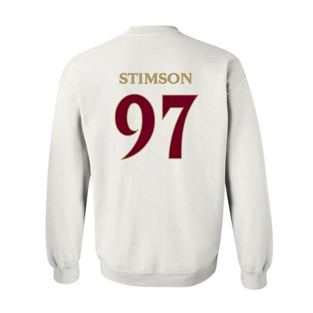 Elon - NCAA Football : Carter Stimson - Classic Fashion Shersey Crewneck Sweatshirt-1