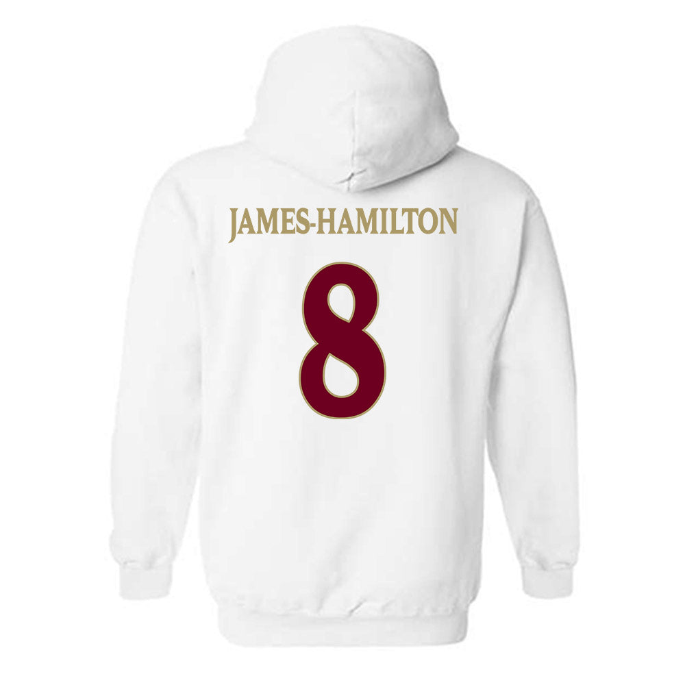 Elon - NCAA Football : Darren James-Hamilton - Classic Fashion Shersey Hooded Sweatshirt-1