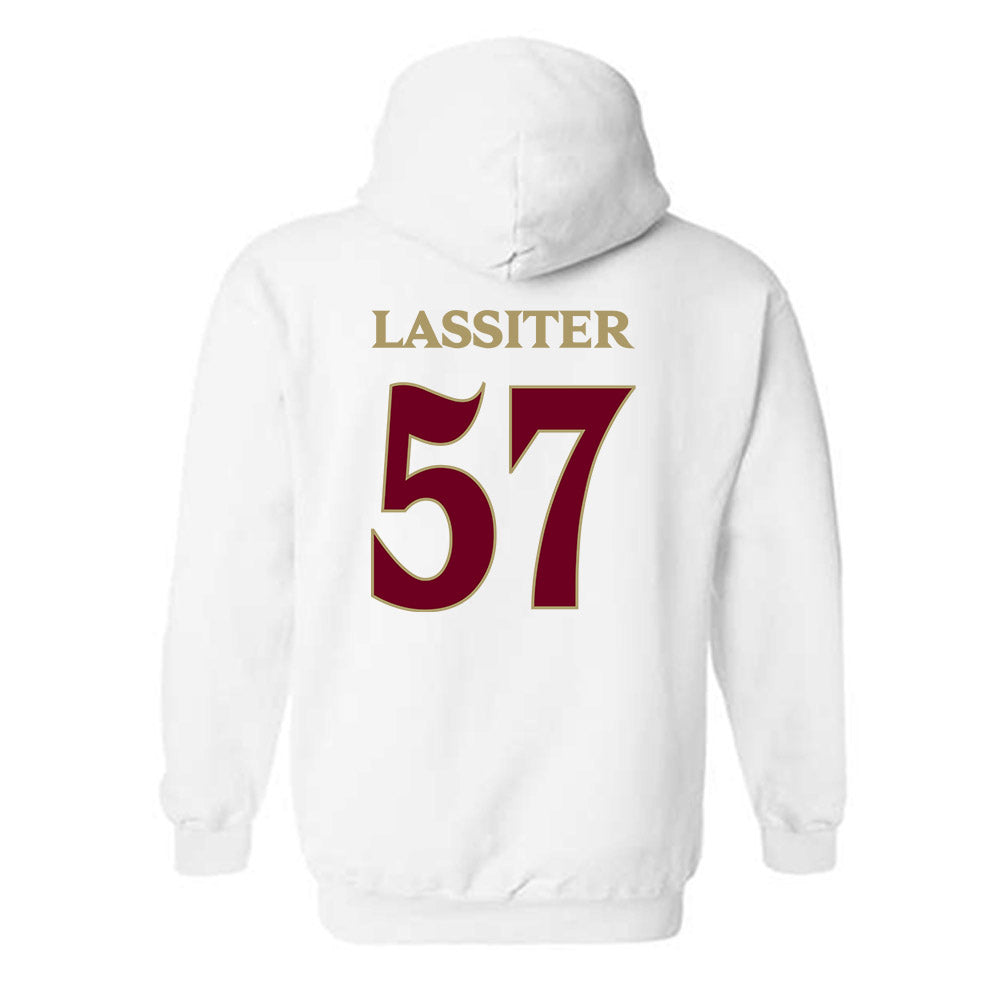 Elon - NCAA Football : Demari Lassiter - Classic Fashion Shersey Hooded Sweatshirt-1