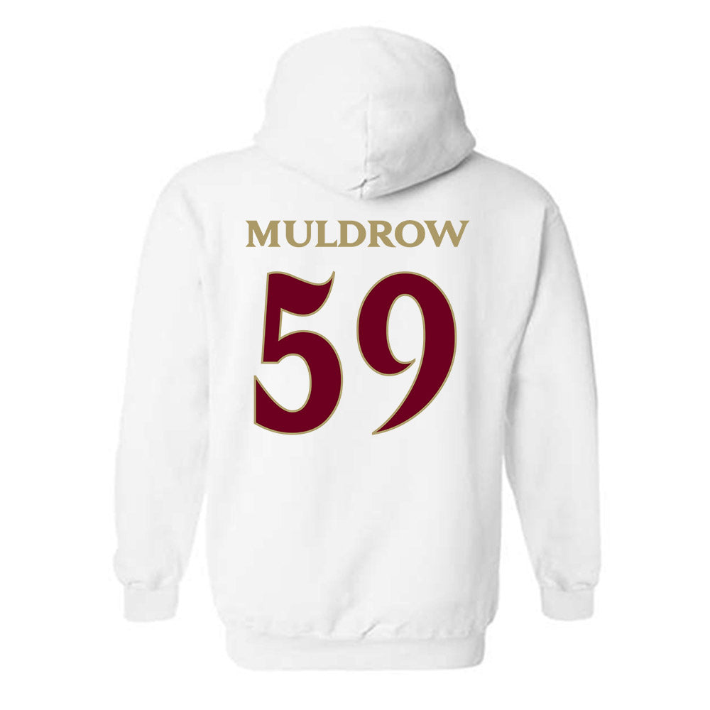 Elon - NCAA Football : Michael Muldrow - Classic Fashion Shersey Hooded Sweatshirt-1