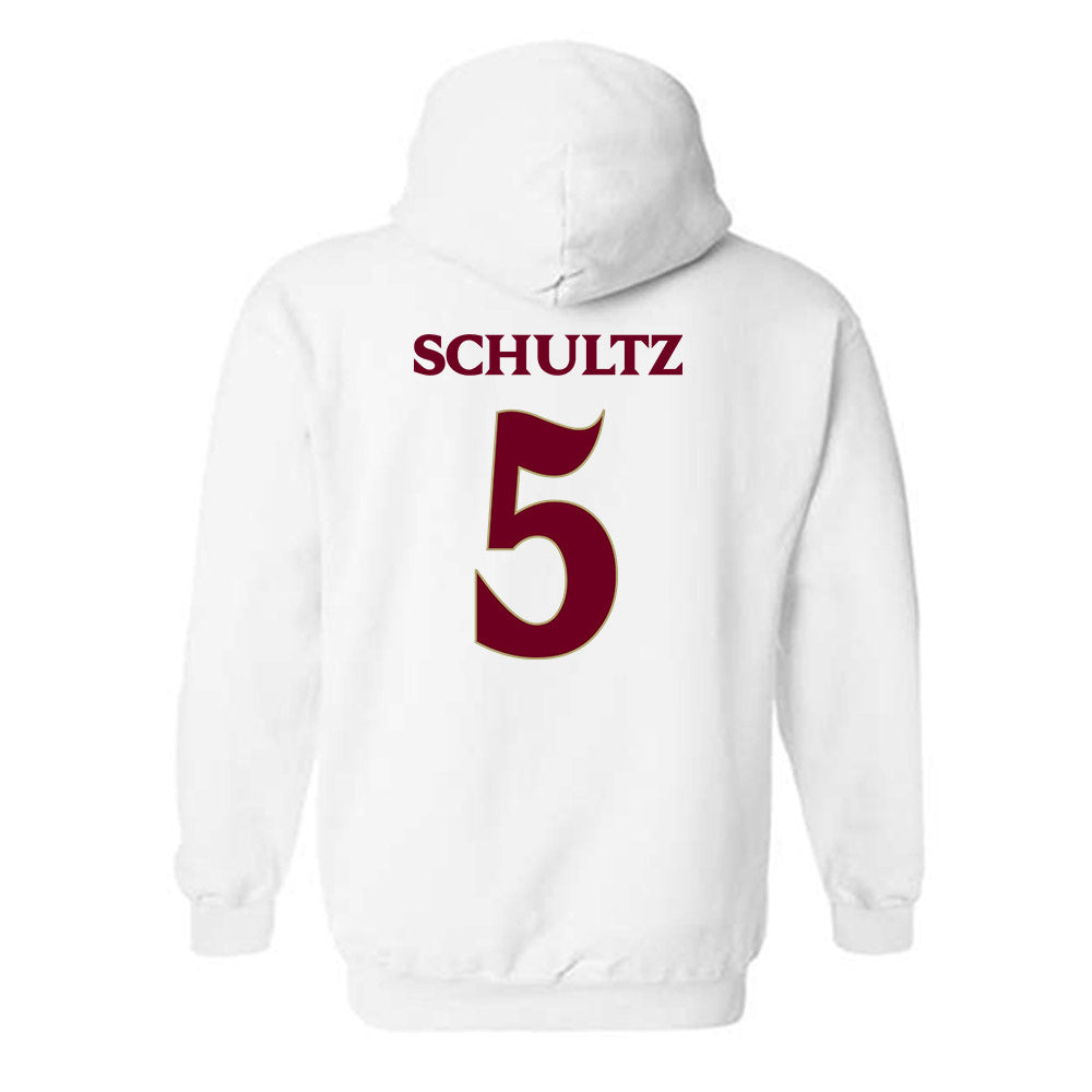 Elon - NCAA Women's Volleyball : Allie Schultz - Classic Fashion Shersey Hooded Sweatshirt-1
