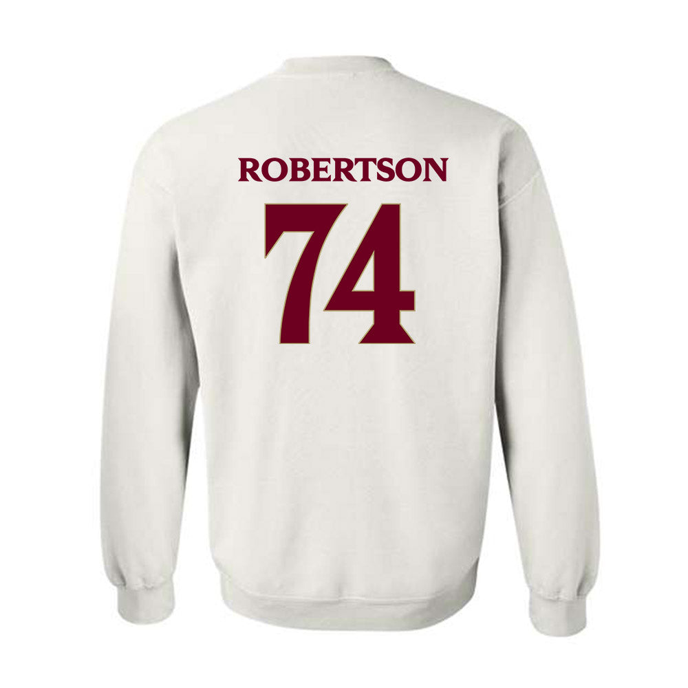 Elon - NCAA Football : Webb Robertson - Classic Fashion Shersey Crewneck Sweatshirt-1