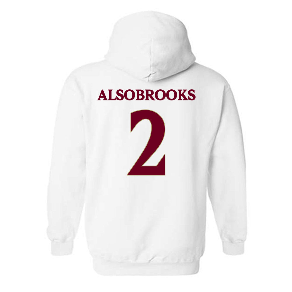 Elon - NCAA Football : Senquavious Alsobrooks - Classic Fashion Shersey Hooded Sweatshirt-1