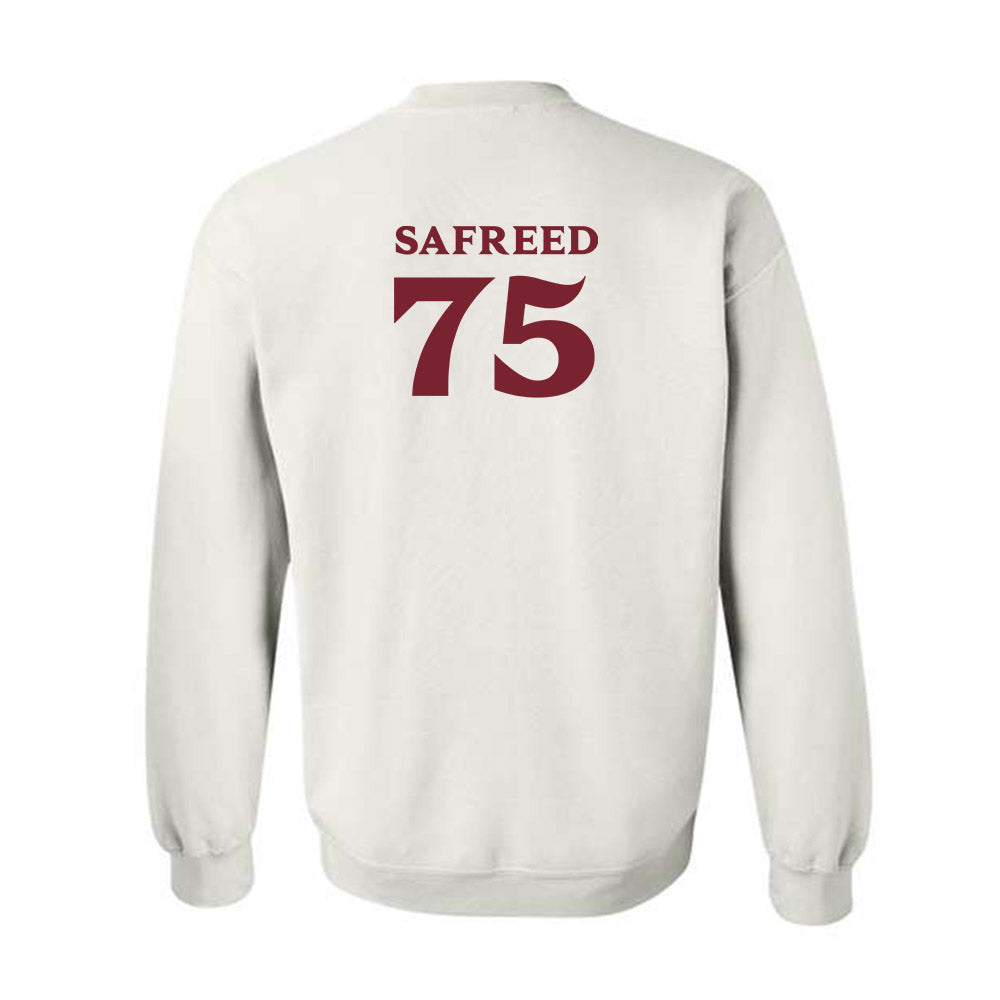Elon - NCAA Football : Evan Safreed Safreed - Classic Fashion Shersey Crewneck Sweatshirt-1