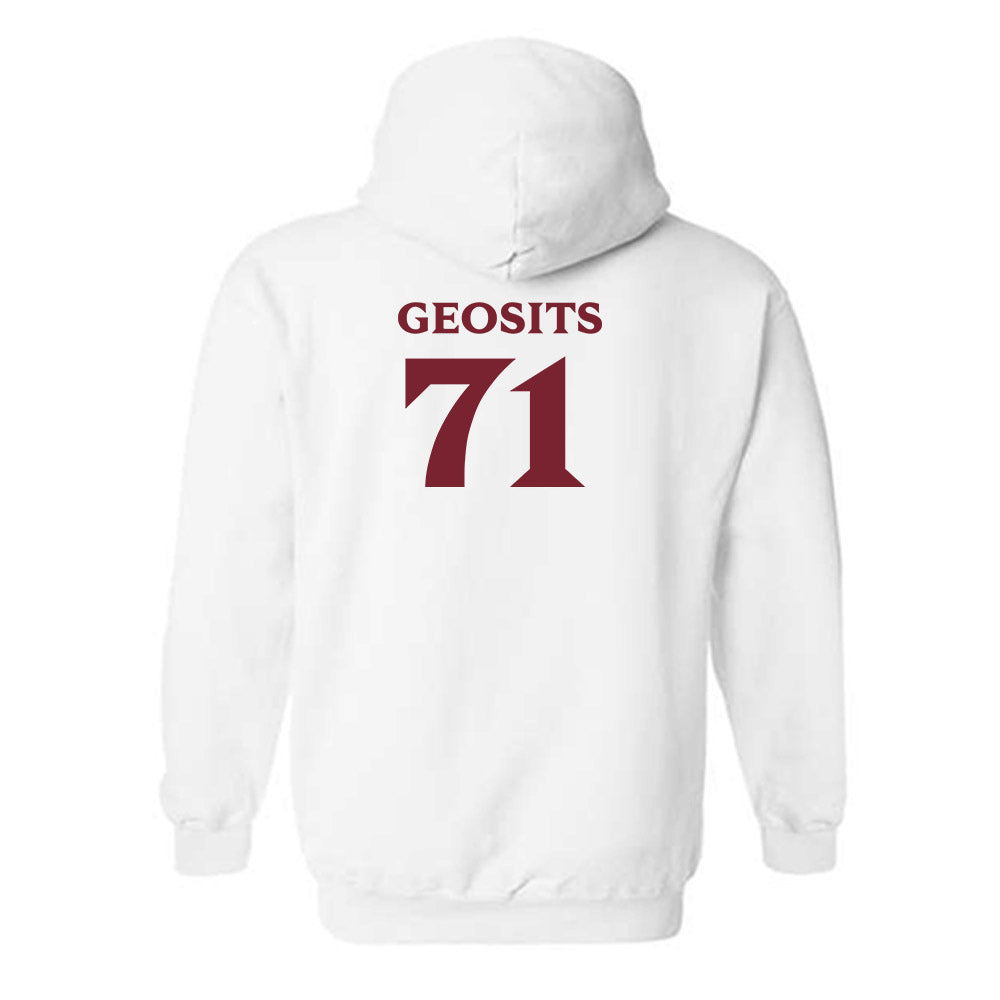 Elon - NCAA Football : Frank Geosits - Classic Fashion Shersey Hooded Sweatshirt-1