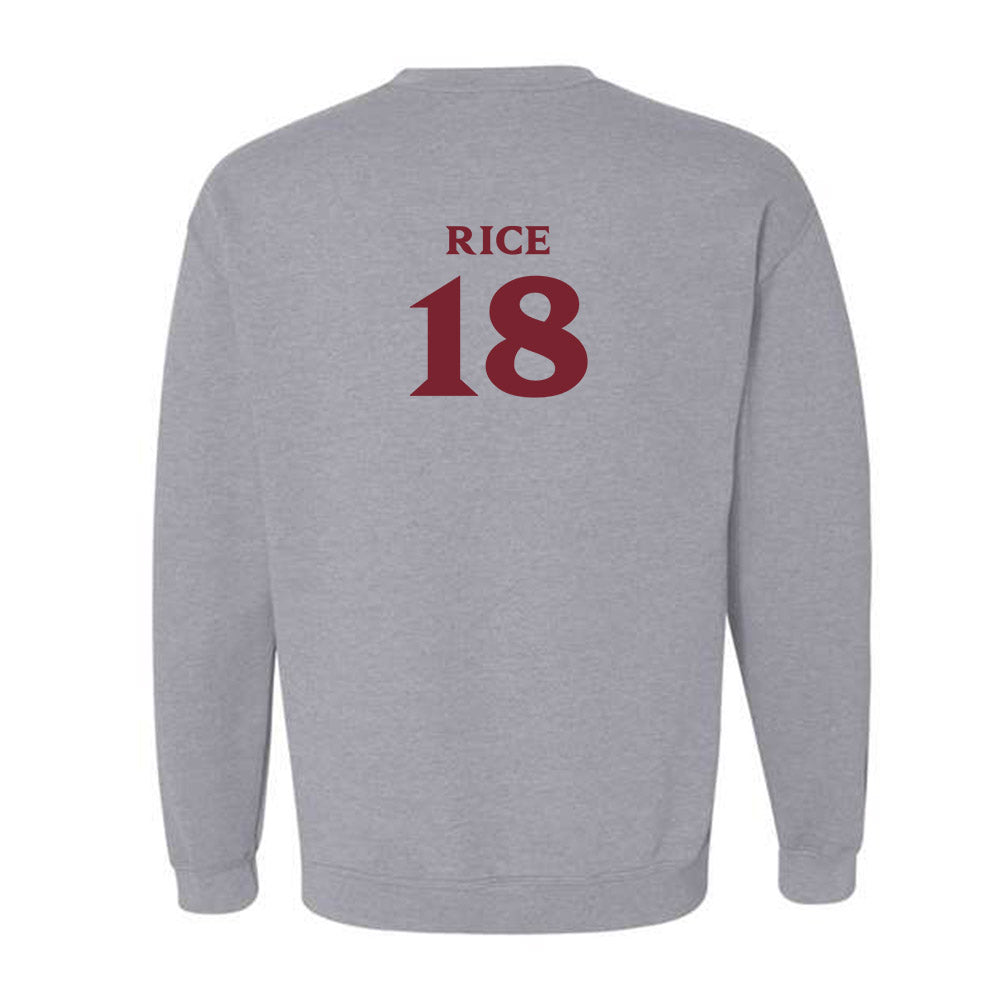 Elon - NCAA Women's Volleyball : April Rice - Classic Fashion Shersey Crewneck Sweatshirt-1