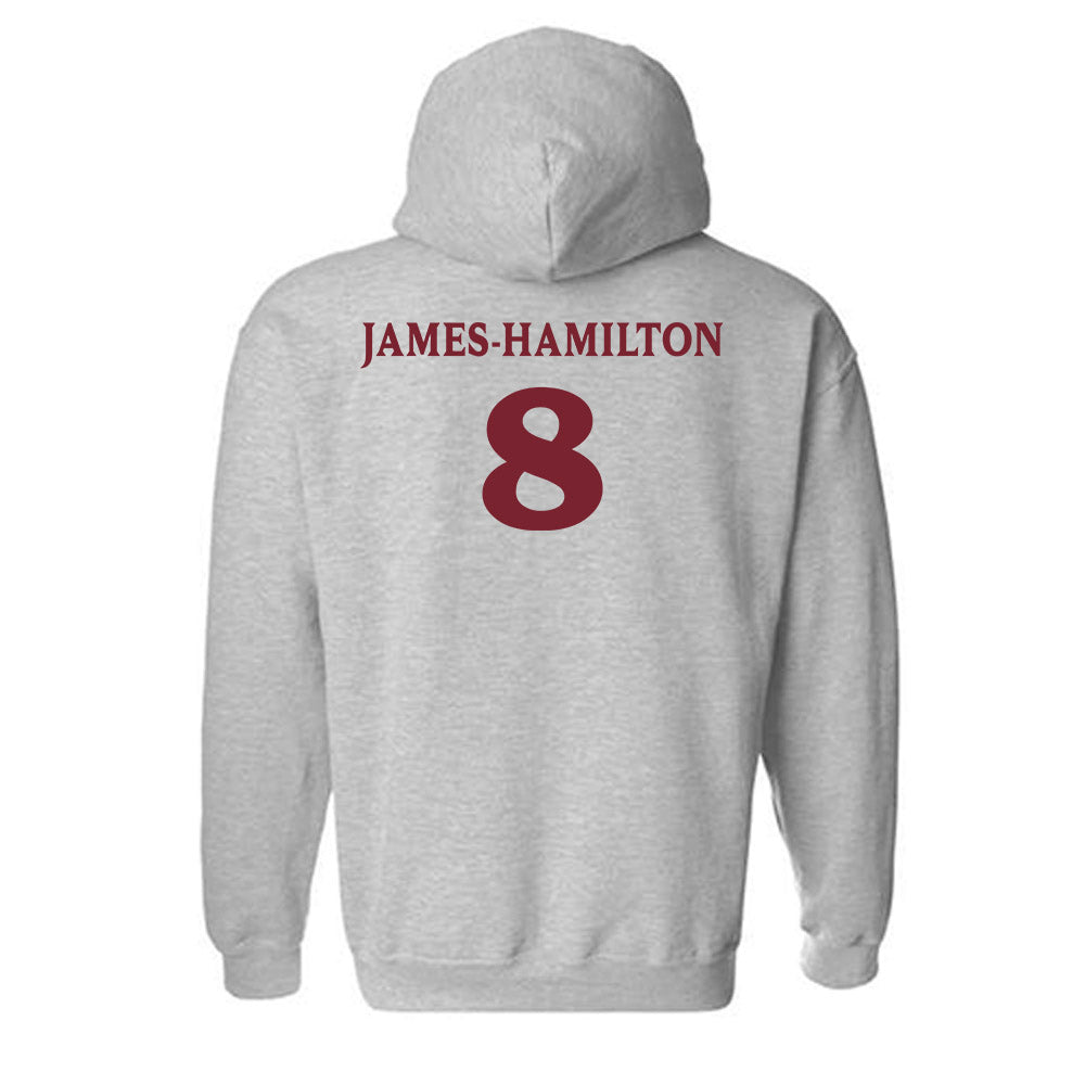 Elon - NCAA Football : Darren James-Hamilton - Classic Fashion Shersey Hooded Sweatshirt-1