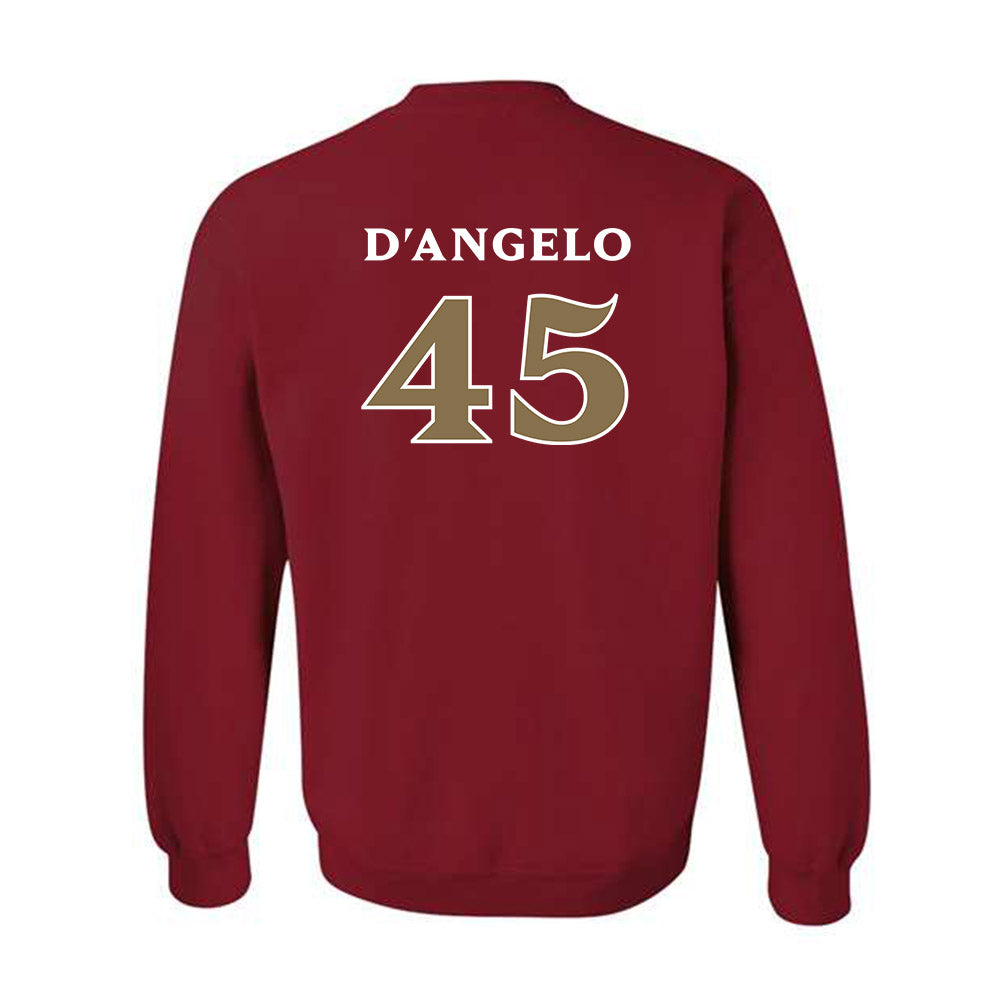 Elon - NCAA Football : Michael D'Angelo - Classic Fashion Shersey Crewneck Sweatshirt-1