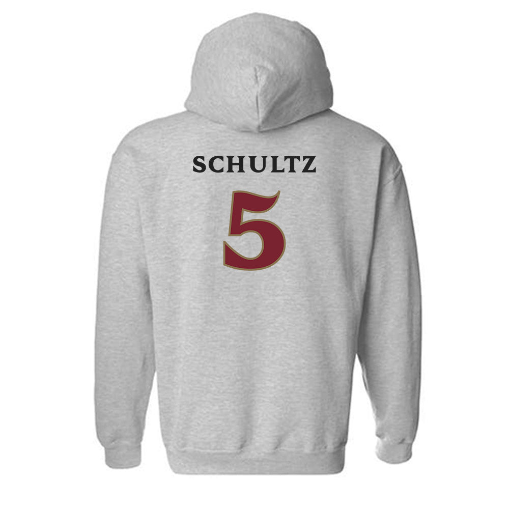 Elon - NCAA Women's Volleyball : Allie Schultz - Classic Fashion Shersey Hooded Sweatshirt-1