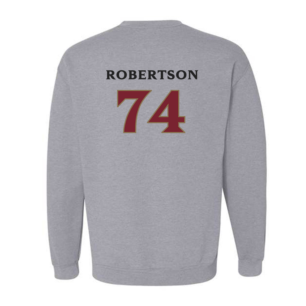 Elon - NCAA Football : Webb Robertson - Classic Fashion Shersey Crewneck Sweatshirt-1